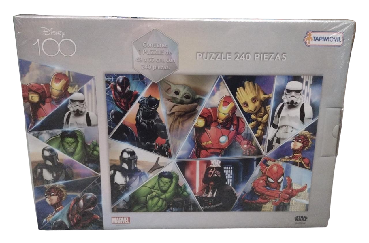PUZZLE 240 PIEZAS DISNEY 100