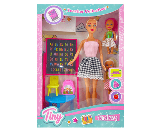 MUÑECA TINY MAESTRA CON ALUMNAS