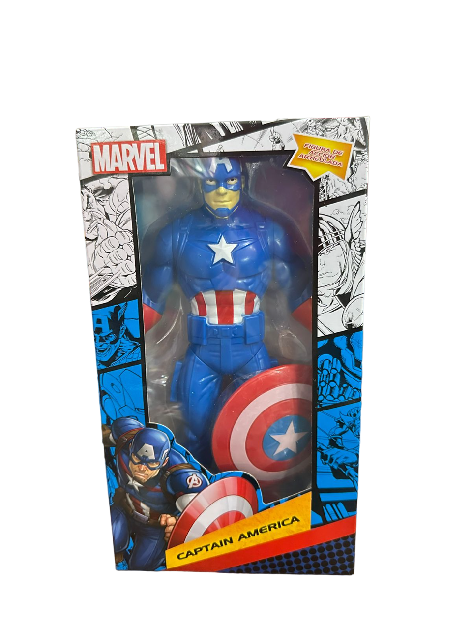 MUÑECO MARVEL CAPITAN AMERICA EN CAJA