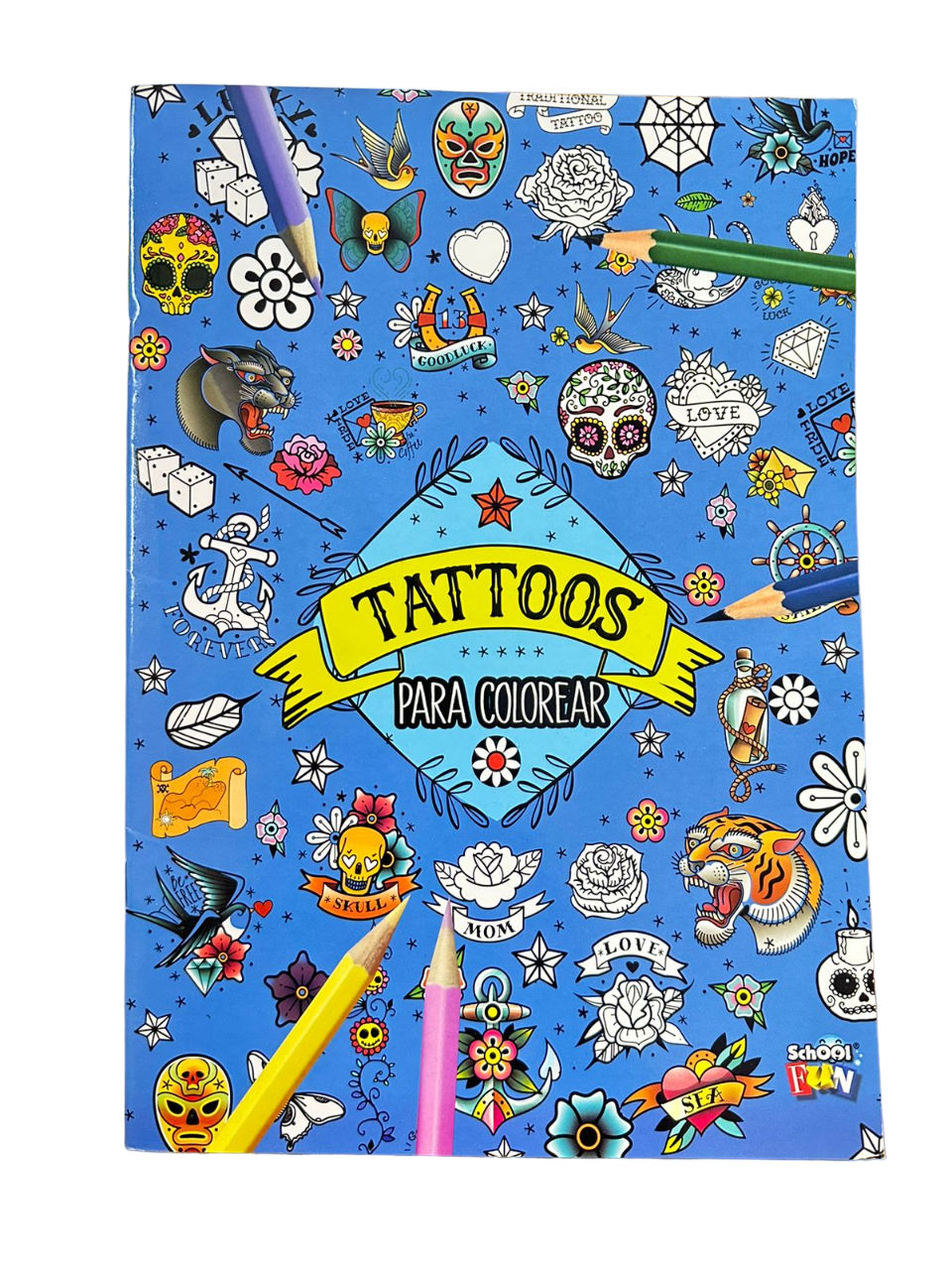 LIBRO TATTOOS PARA COLOREAR