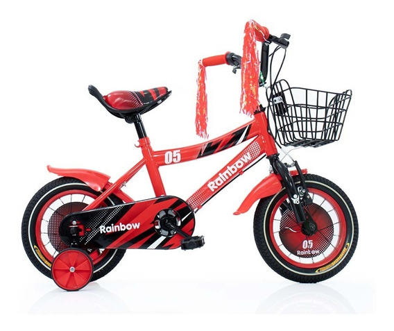 BICICLETA RODADO 12 - RAINBOW ROJA
