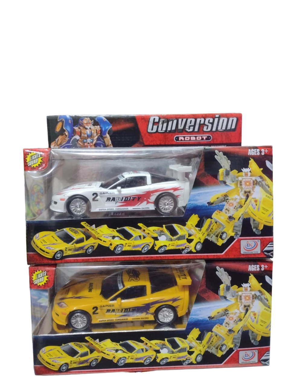 TRANSFORMER AUTO DEPORTIVO CONVERSION EN CAJA