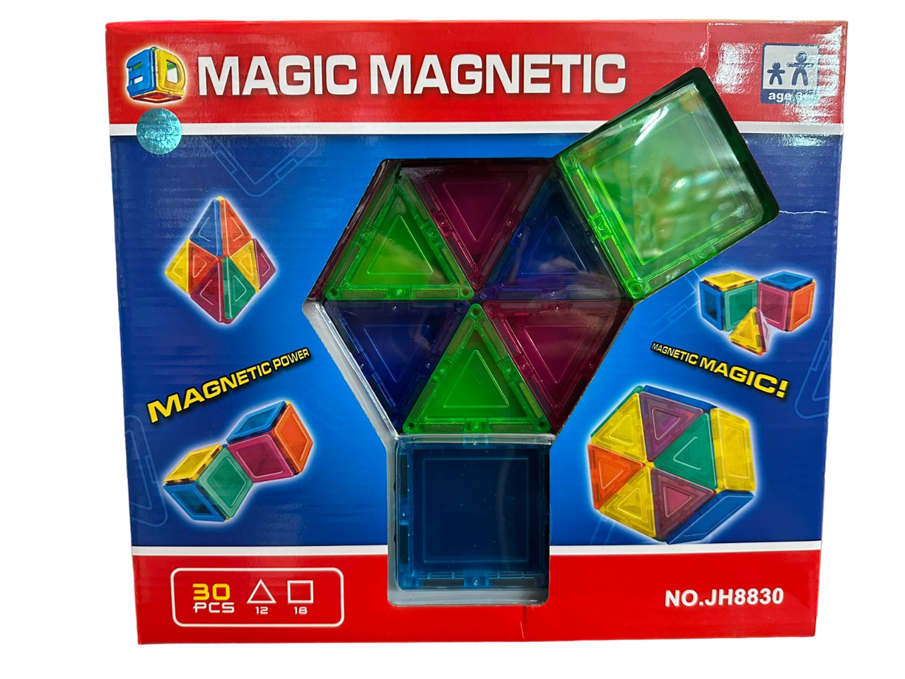MAGIC MAGNETIC BLOQUES 30 PIEZAS