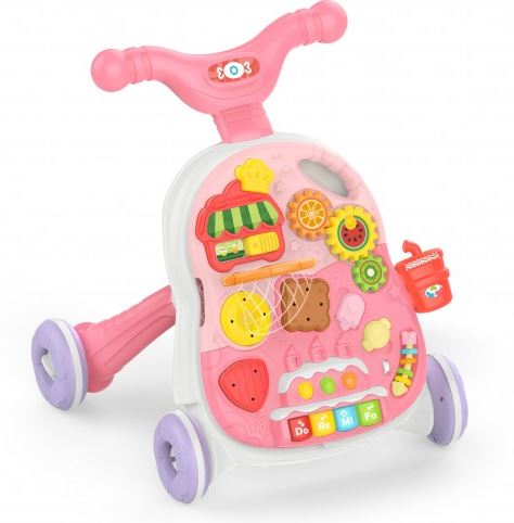 2 EN 1 MESA CAMINADOR MUSICAL ROSA