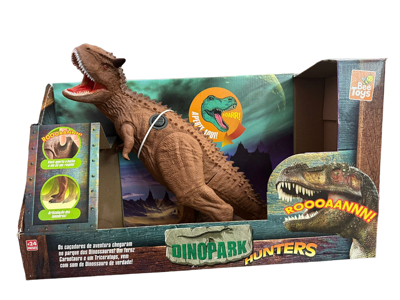 DINOSAURIO 57CM CON SONIDO CARNOTAURUS