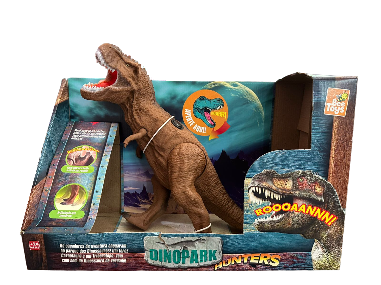 DINOSAURIO T-REX 60CM CON SONIDO EN CAJA