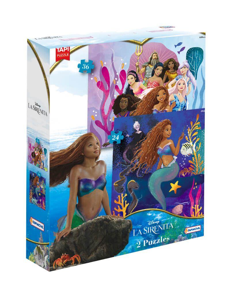 2 PUZZLES 24 Y 36 PIEZAS LA SIRENITA