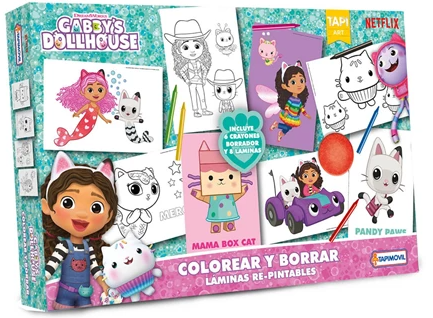 COLOREAR Y BORRAR LA CASA DE GABBY
