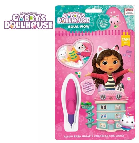 AGUA WOW LIBRO CON LAPIZ MAGICO CASA GABBY