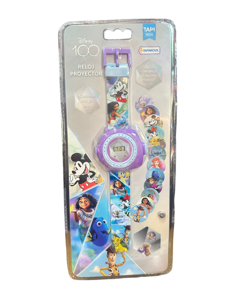 RELOJ PROYECTOR DISNEY 100