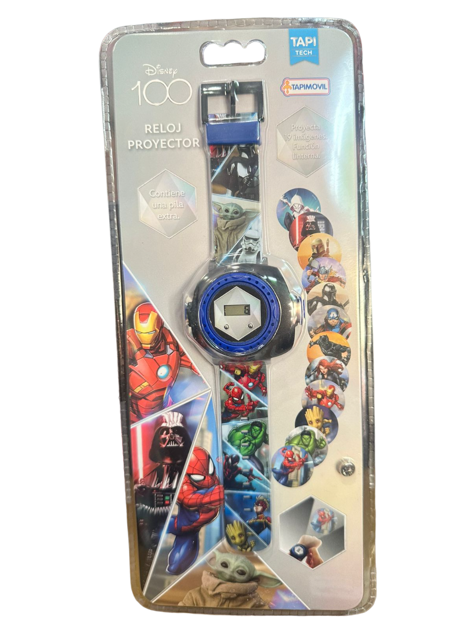 RELOJ PROYECTOR MARVEL