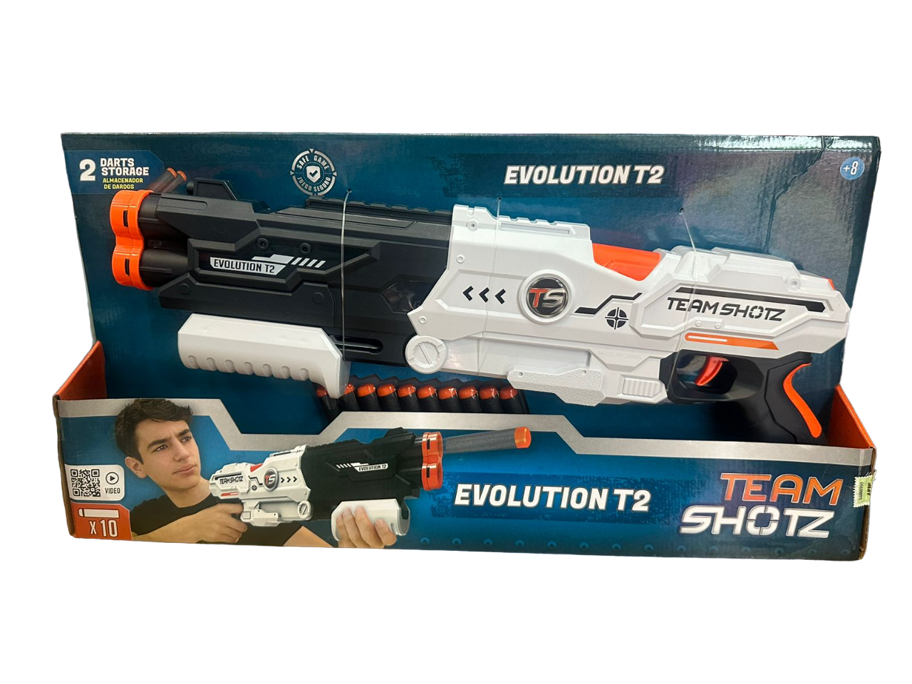 PISTOLA RIFLE TEAM SHOTZ EVOLUTION - 10 DARDOS
