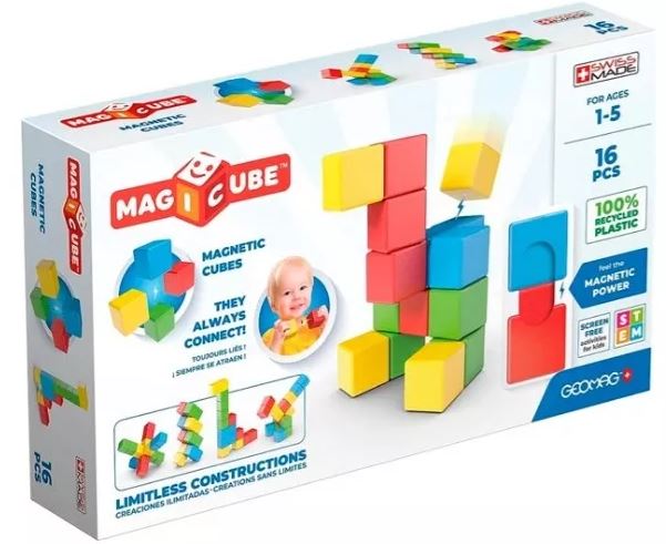 GEOMAG MAGICUBE CUBOS 16 PIEZAS MAGNETICOS