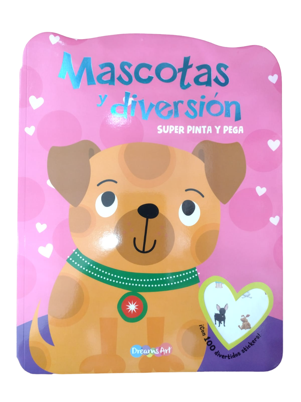 LIBRO PEGA Y PINTA MASCOTAS - DIVERSION