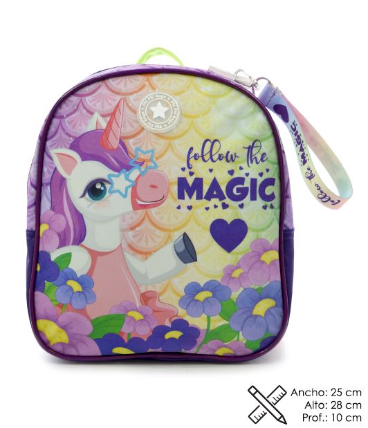 MOCHILA ESPALDA UNICORNIO 12
