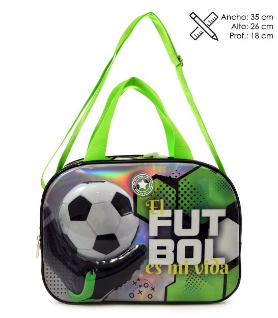 BOLSO OVAL FUTBOL 3D