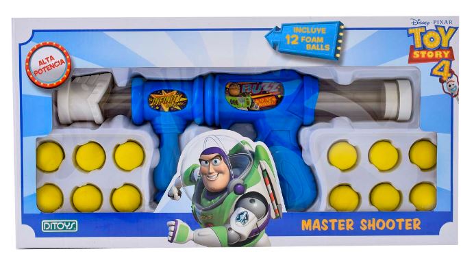 PISTOLA MASTER SHOOTER TOY STORY LANZA PELOTAS