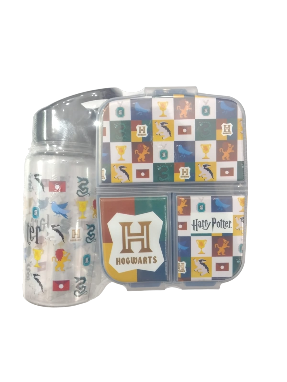 SET HERMETICO Y BOTELLA STRAW HARRY POTTER