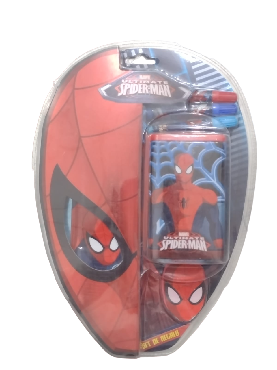 SET ESCOLAR CON PORTA LAPIZ SPIDERMAN