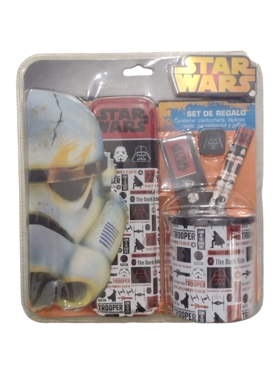 SET ESCOLAR CON PORTA LAPIZ STAR WARS