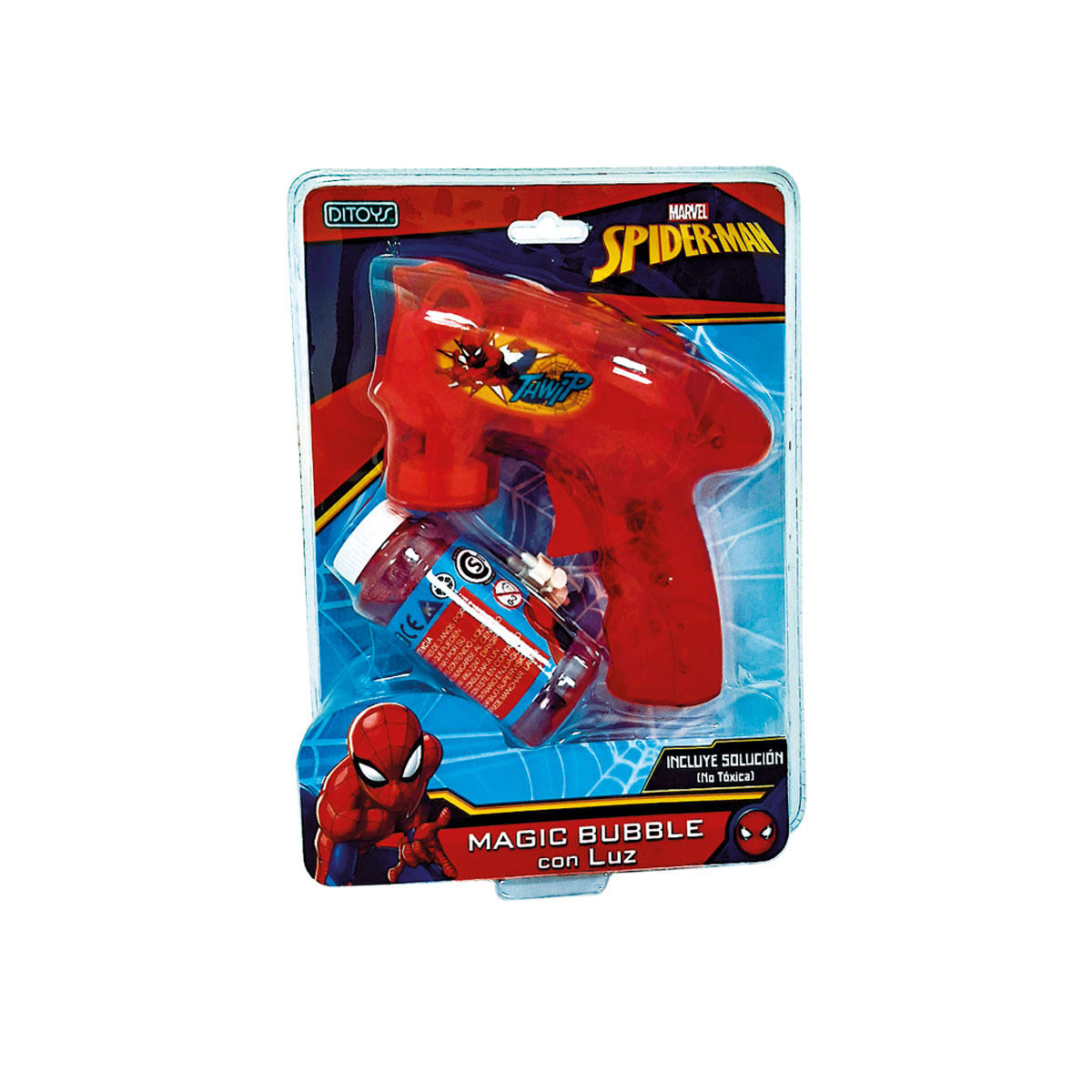 BURBUJERO SPIDERMAN CON LUZ