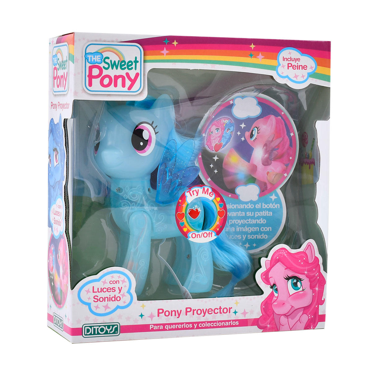 PONY PROYECTOR CON LUCES Y SONIDO 2 COLORES