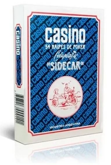 NAIPE CASINO POCKER SIDECAR PLASTIFICADAS