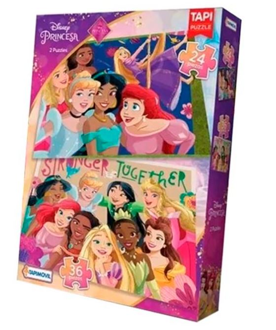 2 PUZZLES 24/36 PIEZAS PRINCESAS