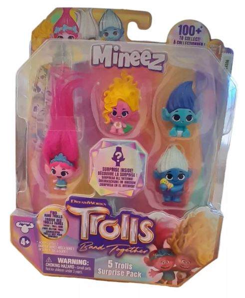 TROLLS MINEEZ MUÑECOS X5 - MODELOS SURTIDOS