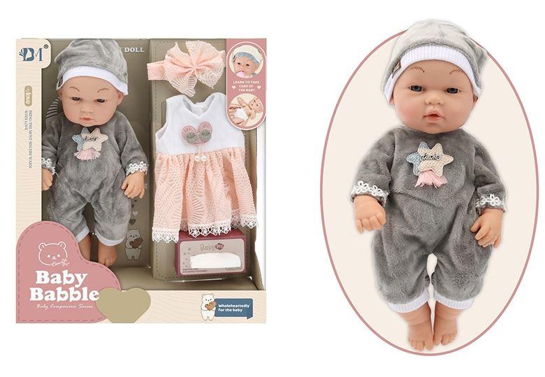 BEBE CON ROPA EN CAJA BABY BABBLE