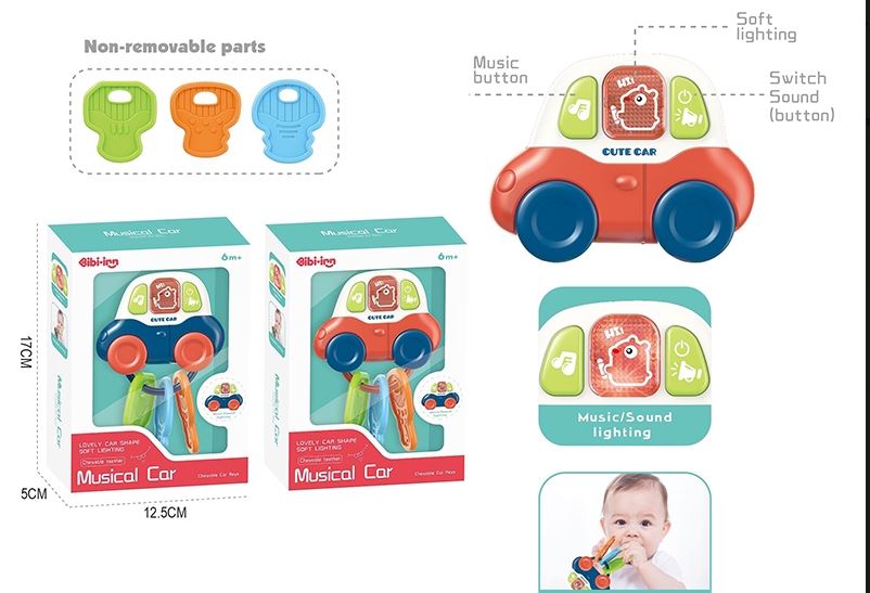 LLAVERO AUTO MUSICAL EN CAJA