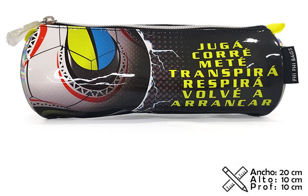 CARTUCHERA TUBO FUTBOL