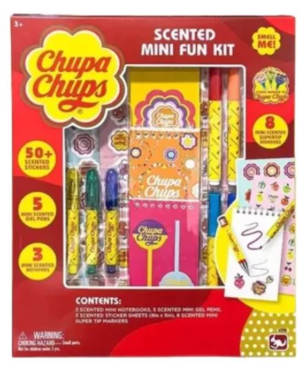 CHUPA CHUPS SET TATTOO CON MARCADOR Y LIBRETA