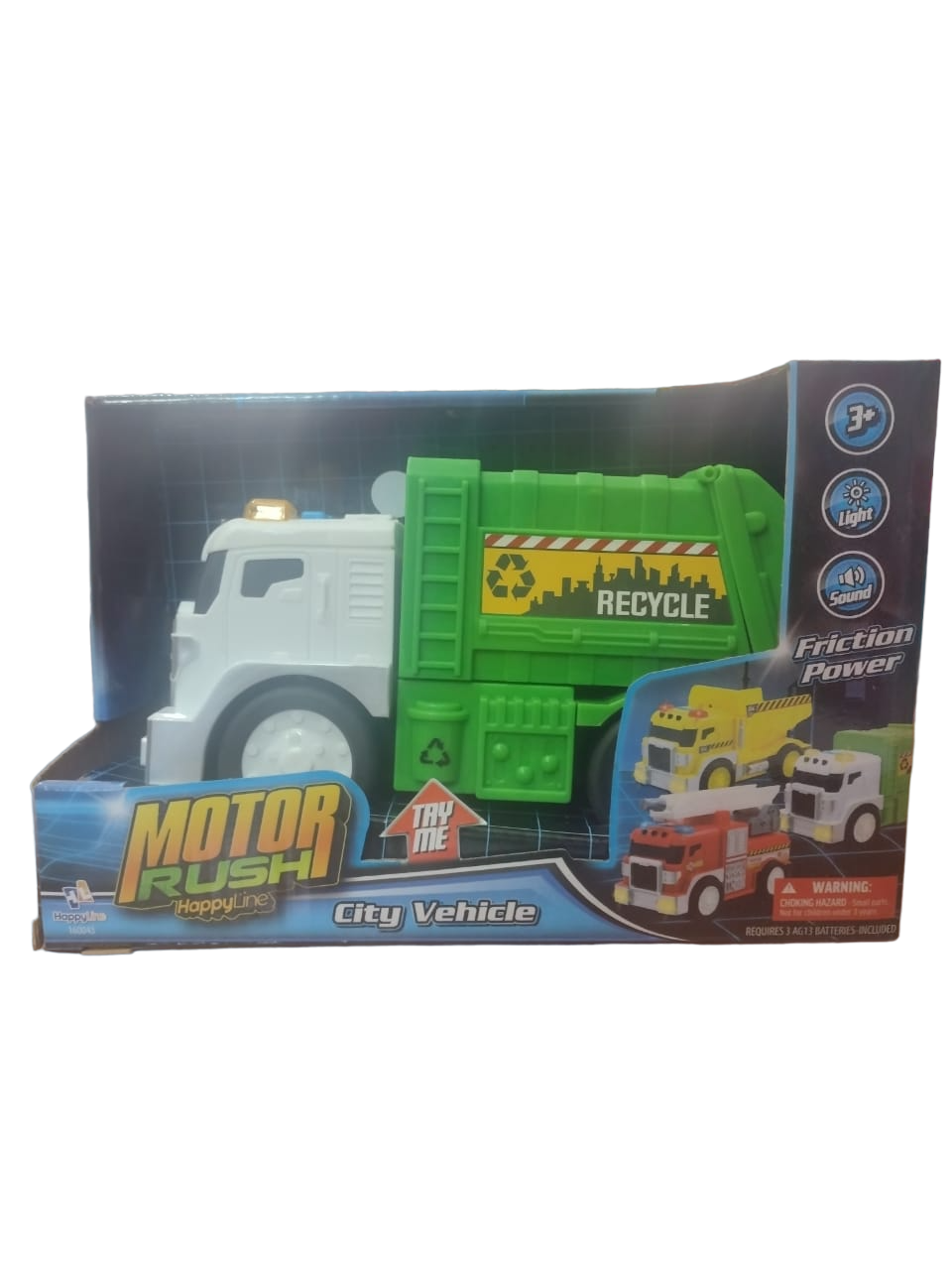 MOTOR RUSH CAMION RECOLECTOR CON LUZ Y SONIDO