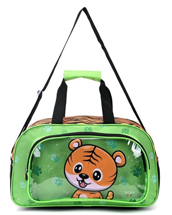 BOLSO OVAL CON BOLSILLO TIGRE
