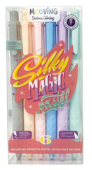 LAPICERA GEL RETRACTIL X 6 PASTEL
