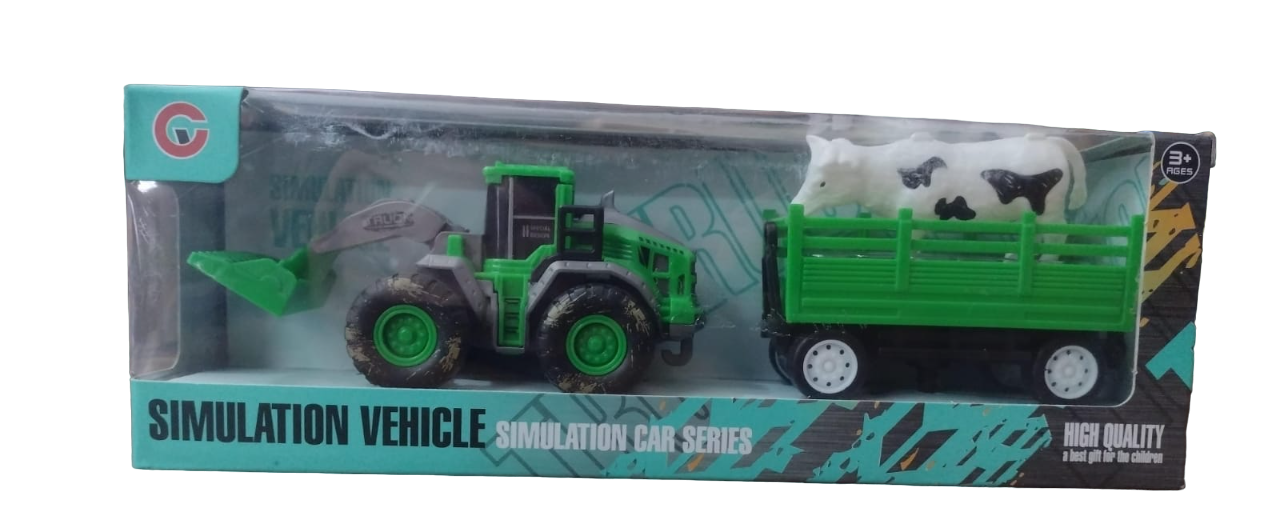TRACTOR CON ACOPLADO Y ANIMAL - 2 MODELOS