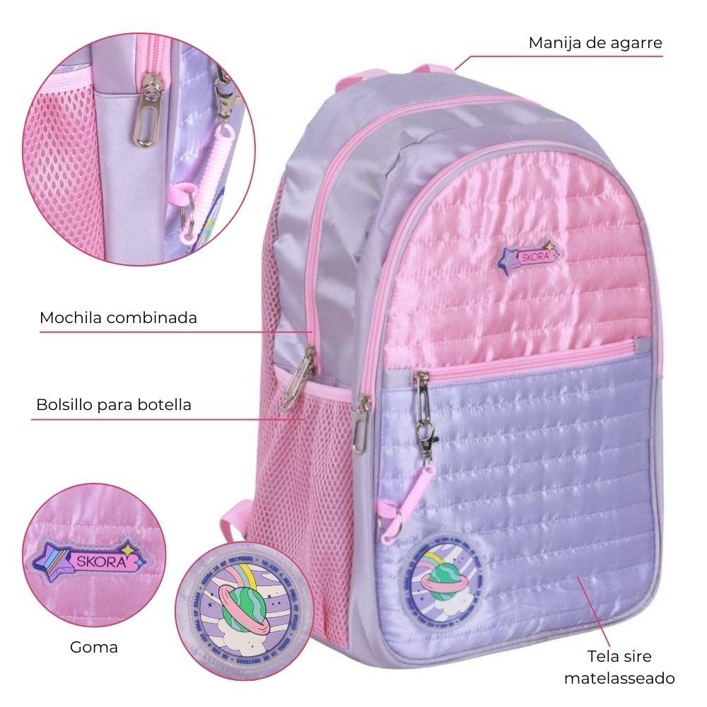 MOCHILA ESPALDA SKORA METALASSE LLAVERO
