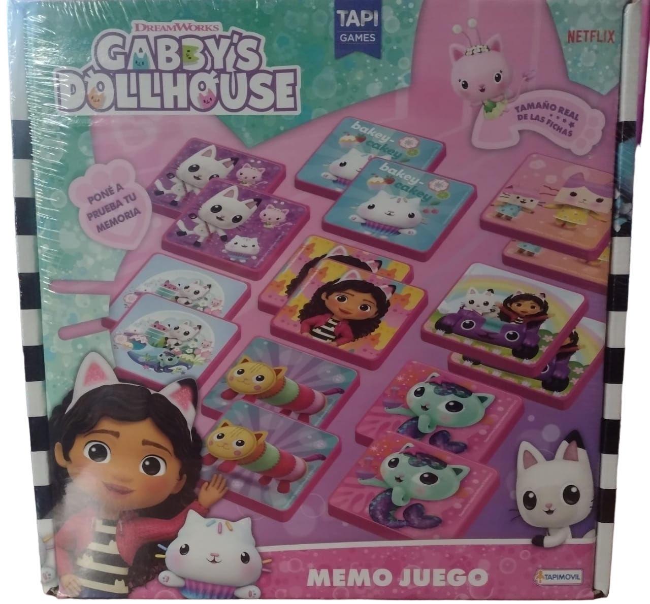 MEMO JUEGO PIEZAS GDES LA CASA DE GABBY