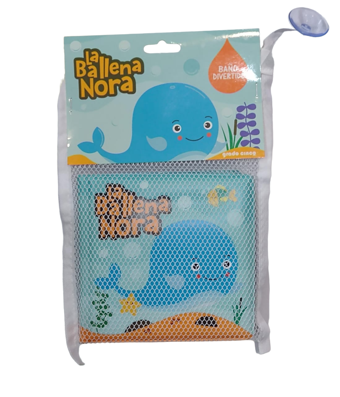 LIBRO DE BAÑO CON RED LA BALLENA NORA