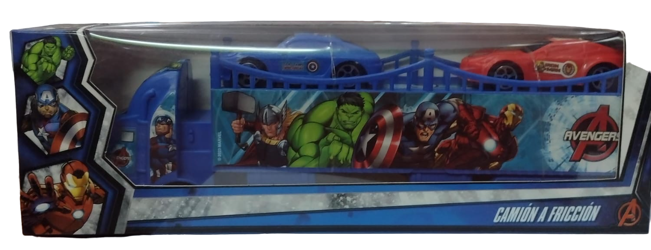 CAMION TRANSPORTADOR FRICCION AVENGERS