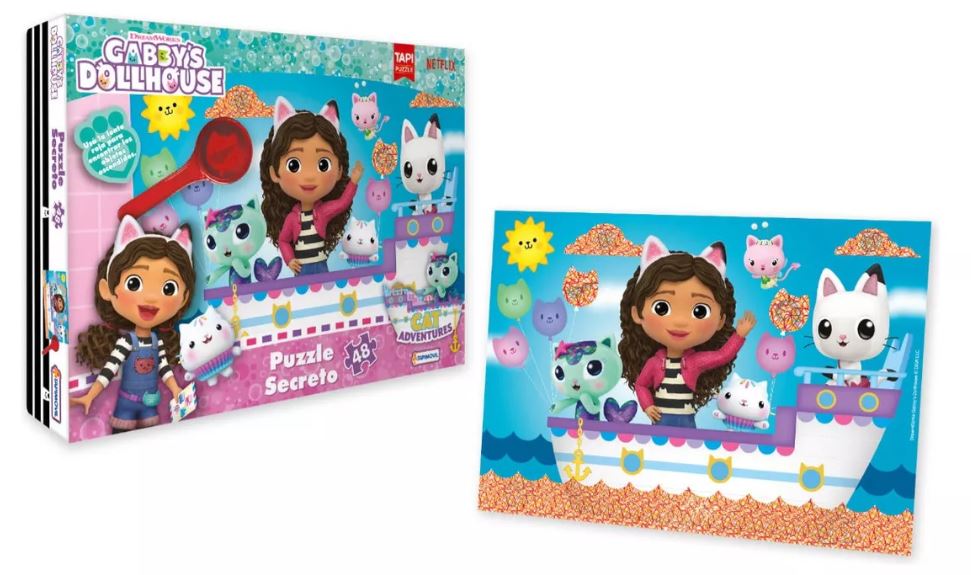 PUZZLE SECRETO 48PZS LA CASA DE GABBY