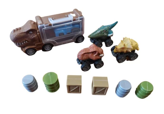 CAMION DINOSAURIO CON VEHICULO