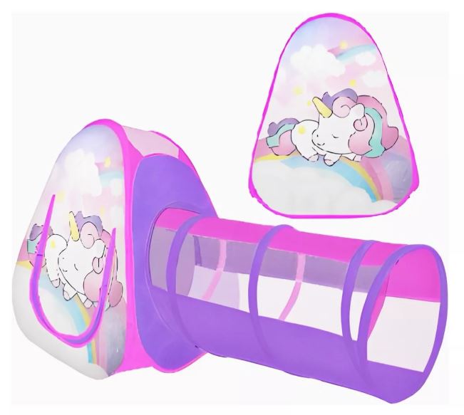 PELOTERO IGLU CON TUNEL UNICORNIO