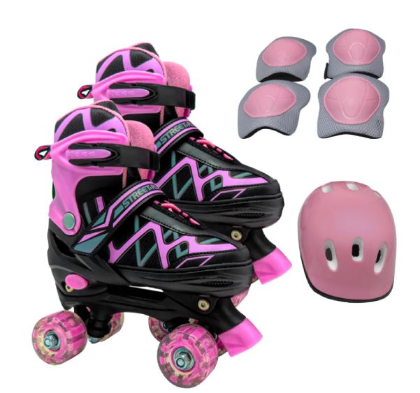 PATIN EXTENSIBLE CON PROTECCION - ROSA - CELESTE
