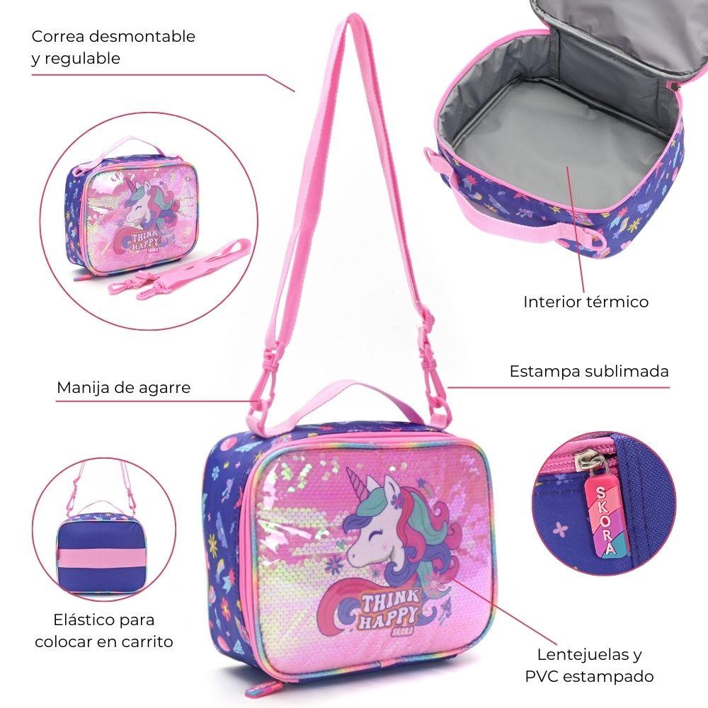 LUNCHERA SKORA THINK HAPPY UNICORNIO