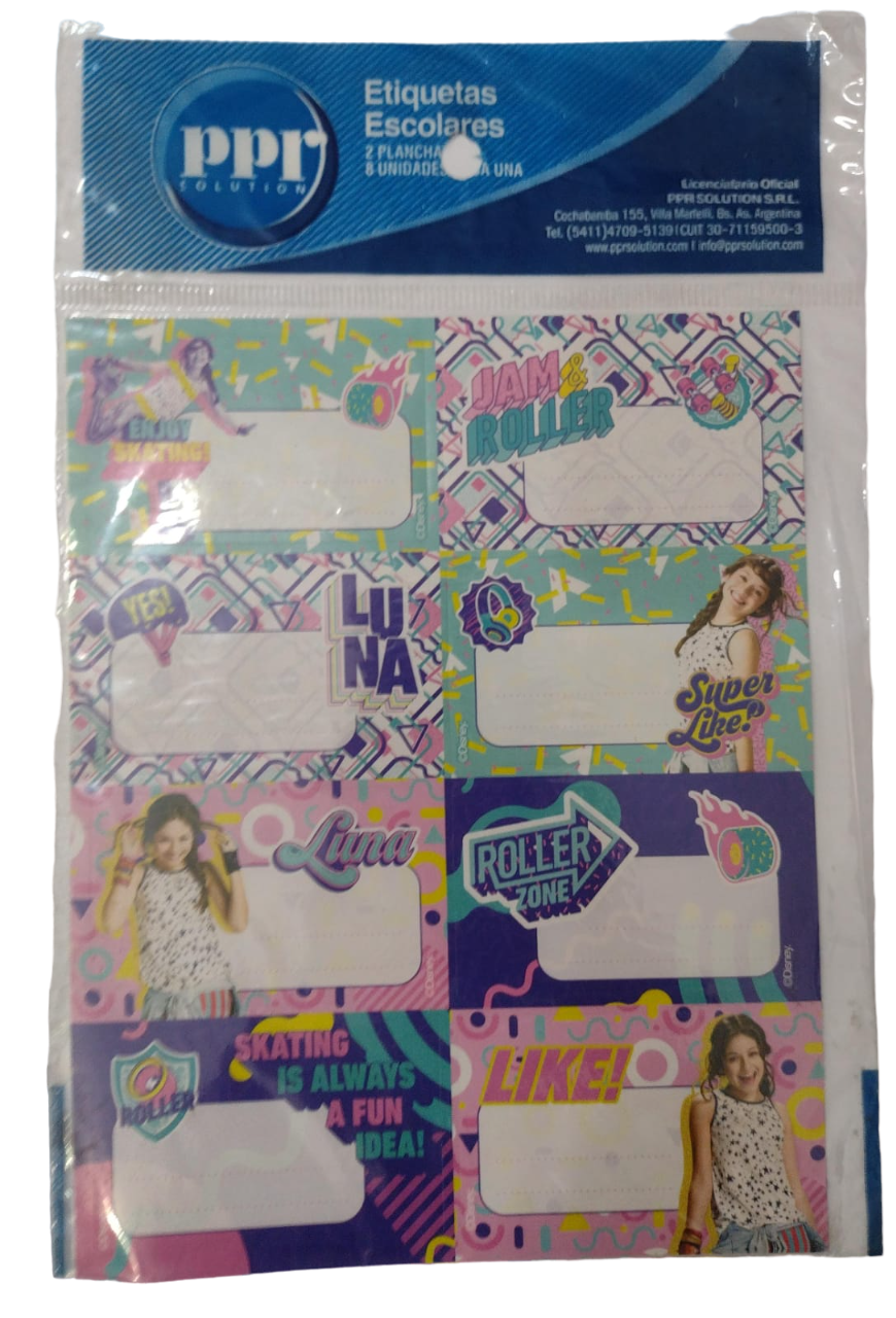 ETIQUETAS X16 SOY LUNA