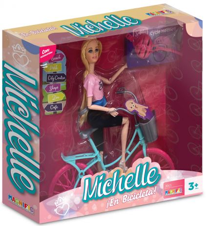 MICHELLE MUÑECA EN BICICLETA
