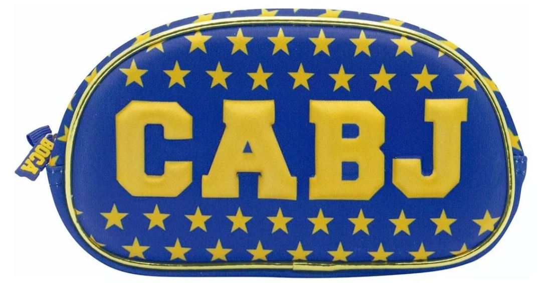 CARTUCHERA CANOPLA OVAL 3D 1 CIERRE BOCA JR