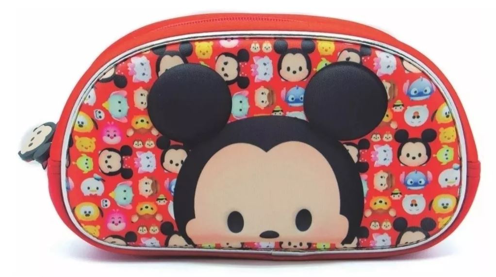 CARTUCHERA CANOPLA OVAL 3D 2 CIERRES TSUM TSUM